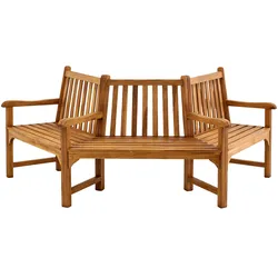 Baumbank Kenna mit Armlehne halbrund 250 cm