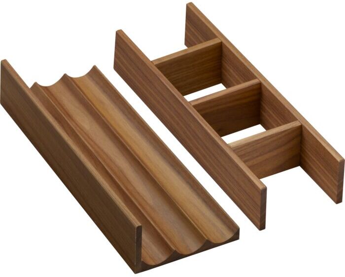 Hansgrohe IntraStoris Inneneinteilung 54231630 für Schubkasten, 130x320/1375x550mm, Nussbaum dunkel