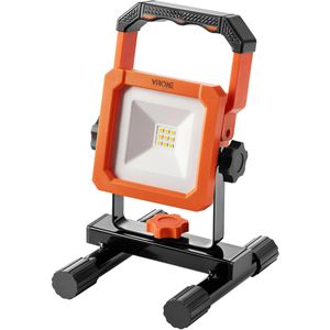Virone Baustrahler FLP-6, LED, mit integriertem Akku, IP54 Spritzwasserschutz, 9 Watt, 700 Lumen