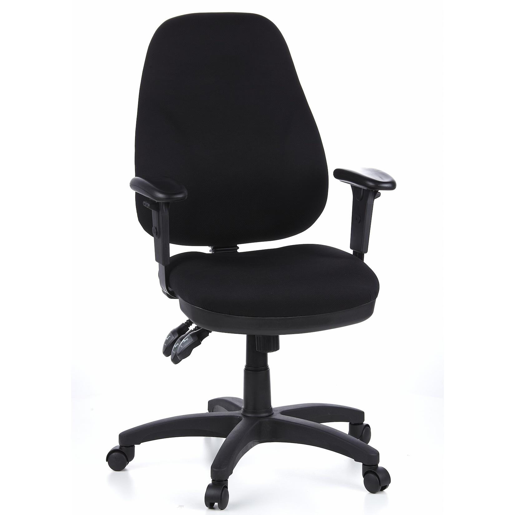 hjh OFFICE Profi Bürostuhl ZENIT PRO Stoff mit Armlehnen (höhenverstellbar)