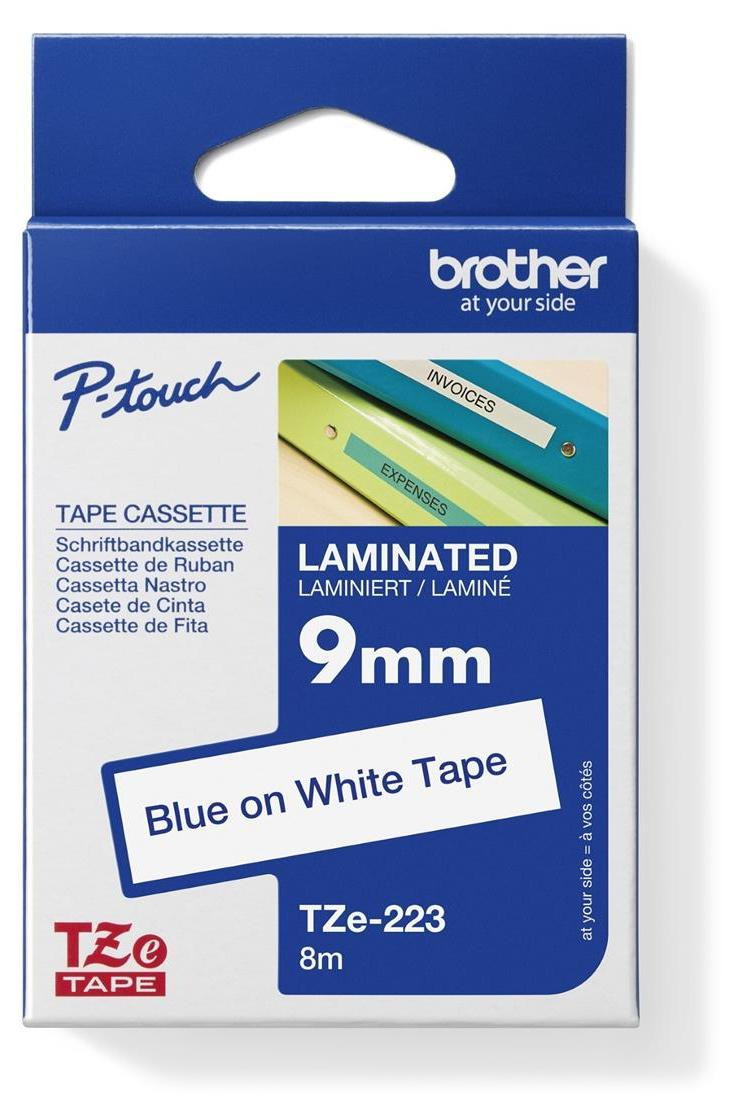 Brother TZe-223 Labelbandcassette met 9 mm bandbreedte