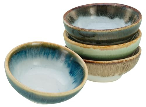 Creatable Cascade 4-delige dip-schalen set, multicolor, keramiek