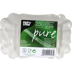 PAPSTAR pure Pappschalen weiß