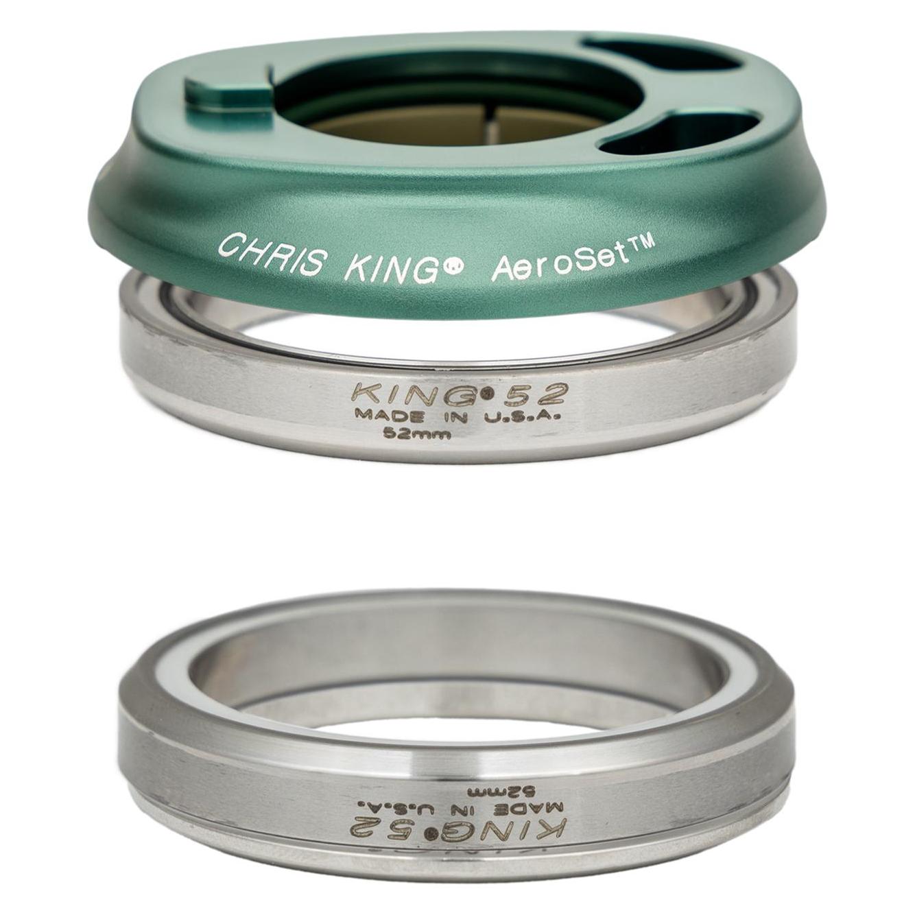 Chris King AeroSet 2 Tapered Steuersatz, FSA, Edelstahl-Lager, 1 1/8"-1.5", GripLock, IS52/28.6 | IS (61070970)