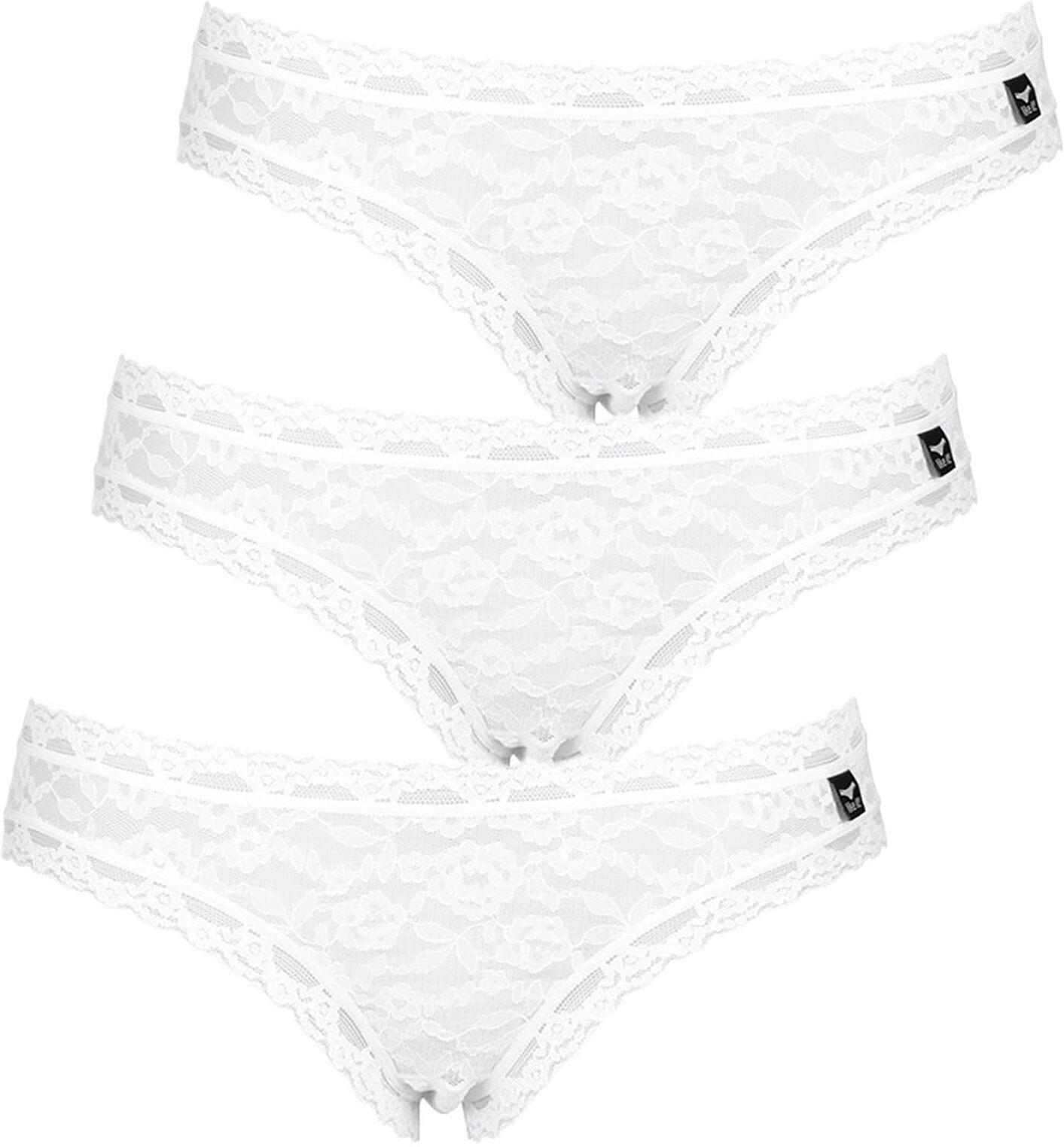 Like It! Minislip LIKE IT "3er Pack Damen Minislip Lisa", Damen, Gr. S, weiß, Obermaterial: 100% Polyamid PA., Unterhosen
