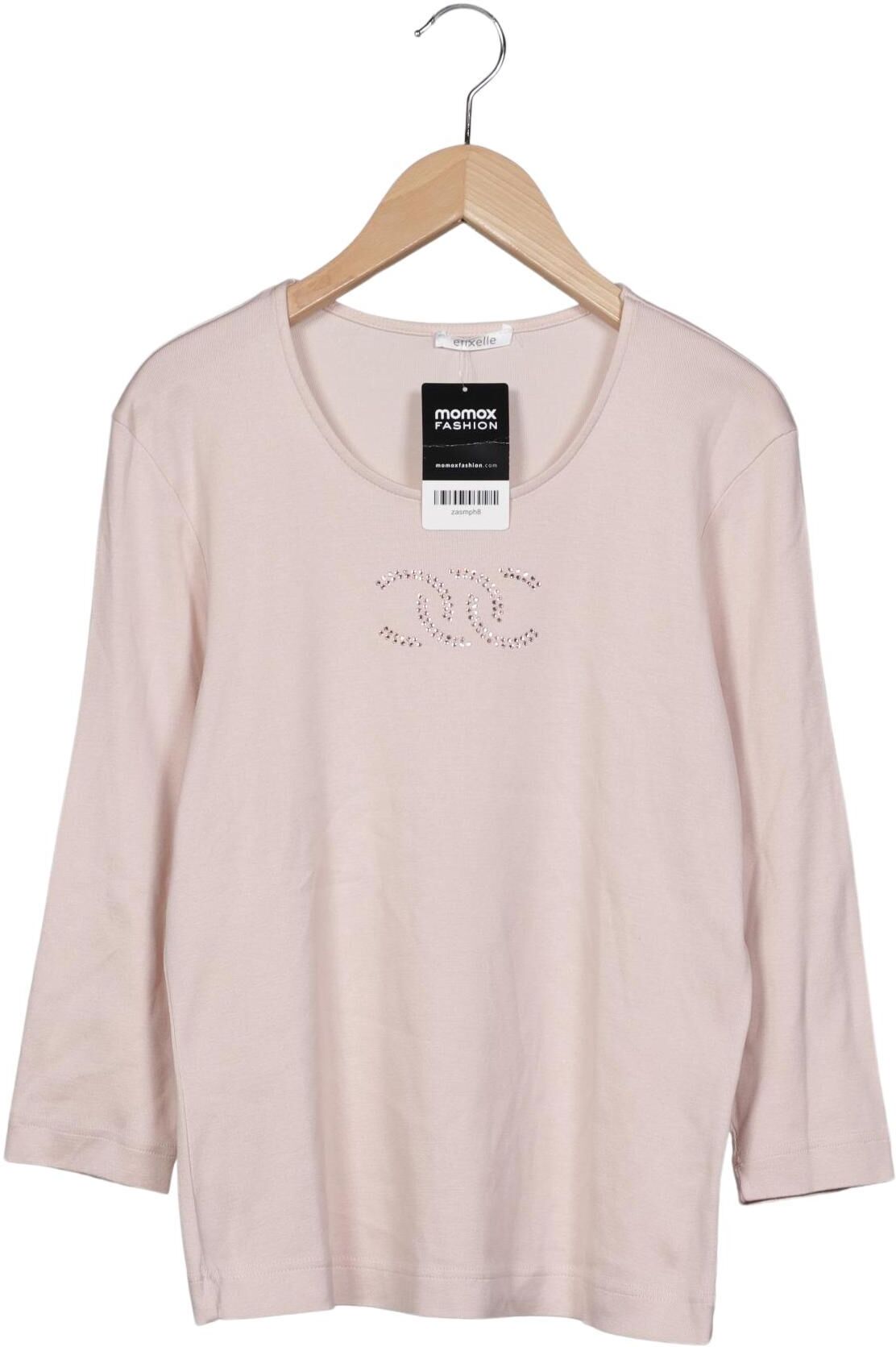 efixelle Damen Langarmshirt, Beige, Gr. EU 38, Baumwolle - Second Hand