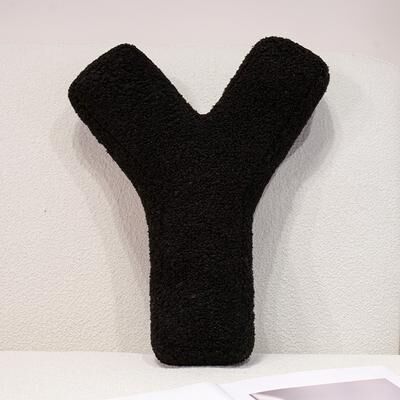 Lush Living Finds I Love U Soft Seat Cushion, Black English Letters Plush Pillow For Back Support, Sofa Chair Plushie Decoration y