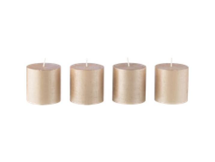LIVARNO® Bougies rustiques, 4 pièces (beige)
