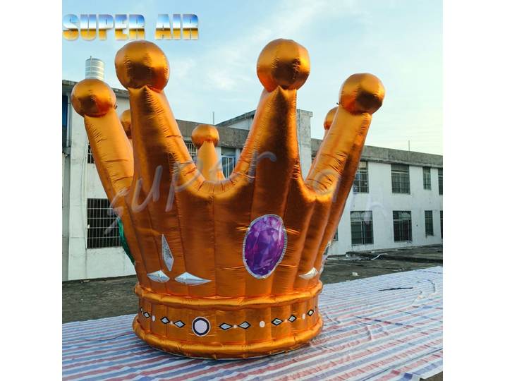 Couronne gonflable modèle gonflable de 3mH, excellente conception, pour décoration de fête à thème king