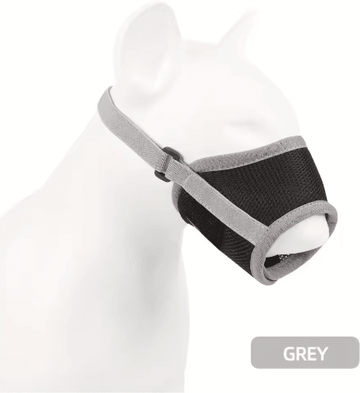 Inspire Picks Breathable Dog Muzzle Mask Adjustable Mesh Safety Mask For Dogs grey s
