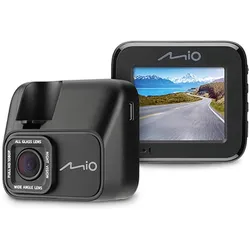 Mio MiVue C545 car backup camera Wireless (Akku, Beschleunigungssensor, Eingebaute Anzeige, Eingebautes Mikrofon, GPS-Empfänger, Nachtsicht, WLAN, FHD+), Dashcam, Schwarz