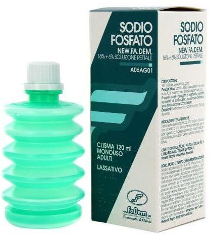 NEW FA.DEM. Srl Sodio Fosfato Clisma 120ml - Farmaci per la Costipazione