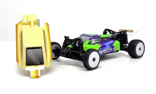 Hobby Plus 1:24 2WD Buggy "Speck-B" RTR (Green & Creme) Limited Edition Creme, Grün Brushed 1:24 RC Einsteiger Modellauto Elektro Buggy Heckantrie