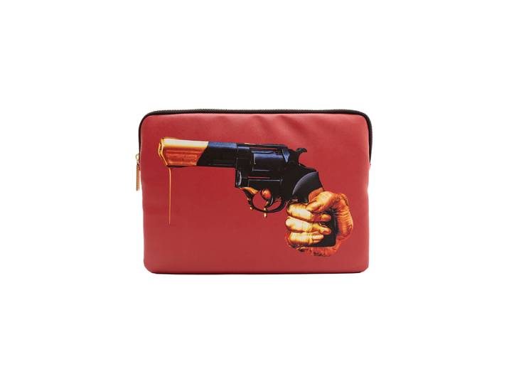 Design Laptop-Hülle „Toiletpaper Revolver“ Multicolor Seletti