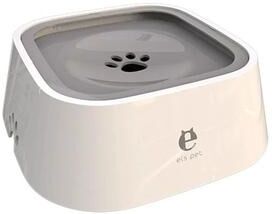 Uplift Picks No Spill Dog Water Bowl Floating Anti Splash Slow Drinking Pet Bowl gray