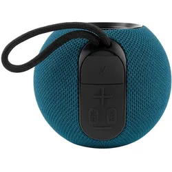 Bigben Bluetooth TWS Lautsprecher 15 W LED Party Ball, Bluetooth Lautsprecher, Blau