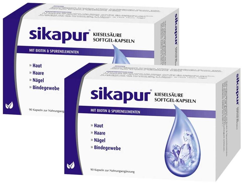Sikapur Kieselsäure Softgel-kapseln Mit Biotin 2x90stk
