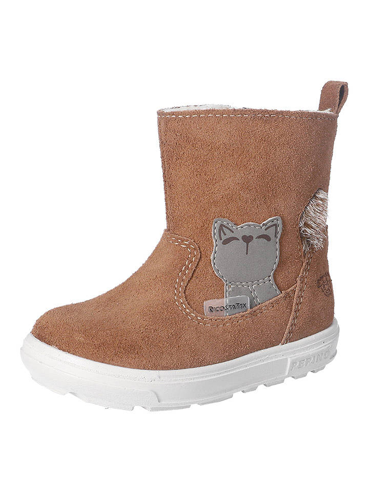 PEPINO Leder-Winterstiefel "Corina-S" in Hellbraun - 23