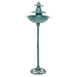 ABELLA Garden Garten-Brunnen aus Metall Höhe 103cm, Ø 38,5cm