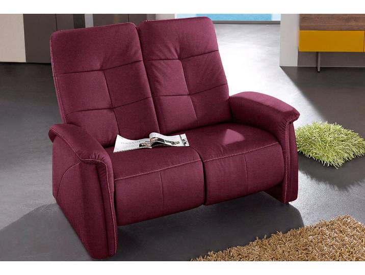 exxpo - sofa fashion Tivoli, Kinosofa, bequem und komfortabel durch die Relaxfunktion (2-sitzig), schmale Armlehnen, hohe Rückenlehne