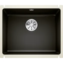 Blanco Subline 500-u Spüle 523740 54,3x45,6cm, PuraPlus schwarz, für Unterbau