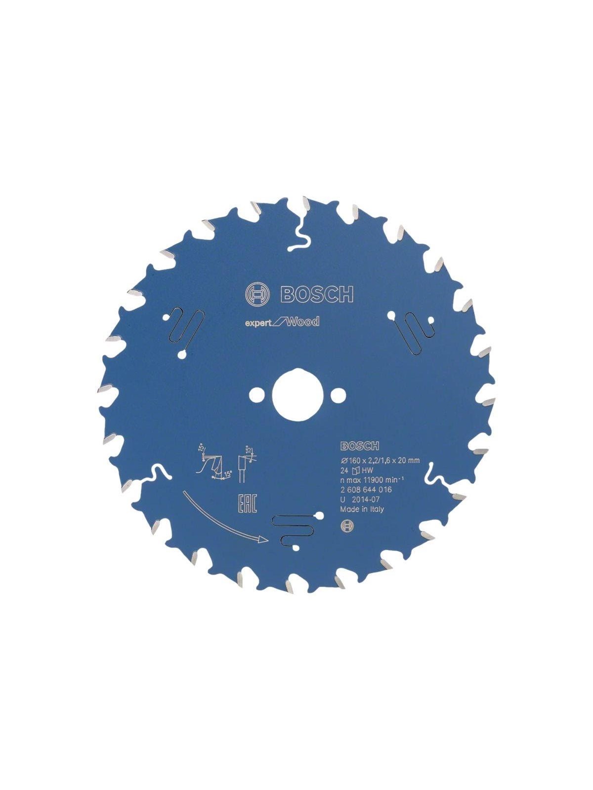 Bosch Expert for Wood Circular Saw Blade 160mm 24T