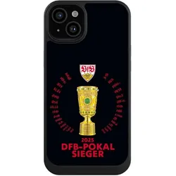 Nivocase Hülle für Apple iPhone 15 Plus Handyhülle NIVOcore Case Schwarz Offizielles Lizenzprodukt Pokal (Apple iPhone 15 Plus), Smartphone Hülle, Schwarz