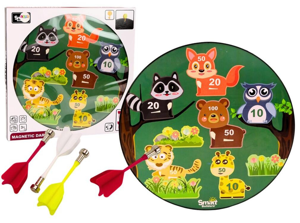 Lean Toys Magnetische Dieren Groen Arcade Dartspel