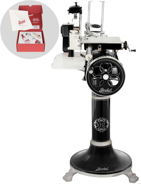 Berkel B3 Nero - Affettatrice a volano con piedistallo - Lama in acciaio al cromo da 300 mm