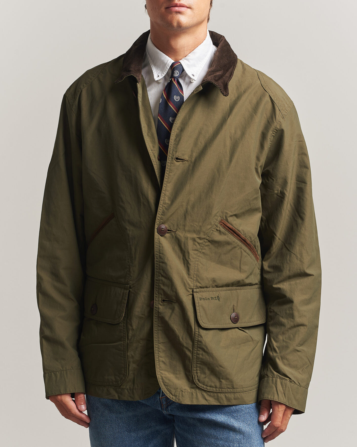 Polo Ralph Lauren Cotton Nylon Field Jacket Canopy Olive men L Grøn
