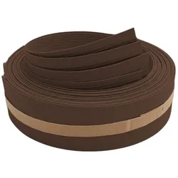 zaun|zu® Sichtschutzstreifen RILLE VIERTEL Set Sichtschutz für Doppelstabzäune Braun 2,55m