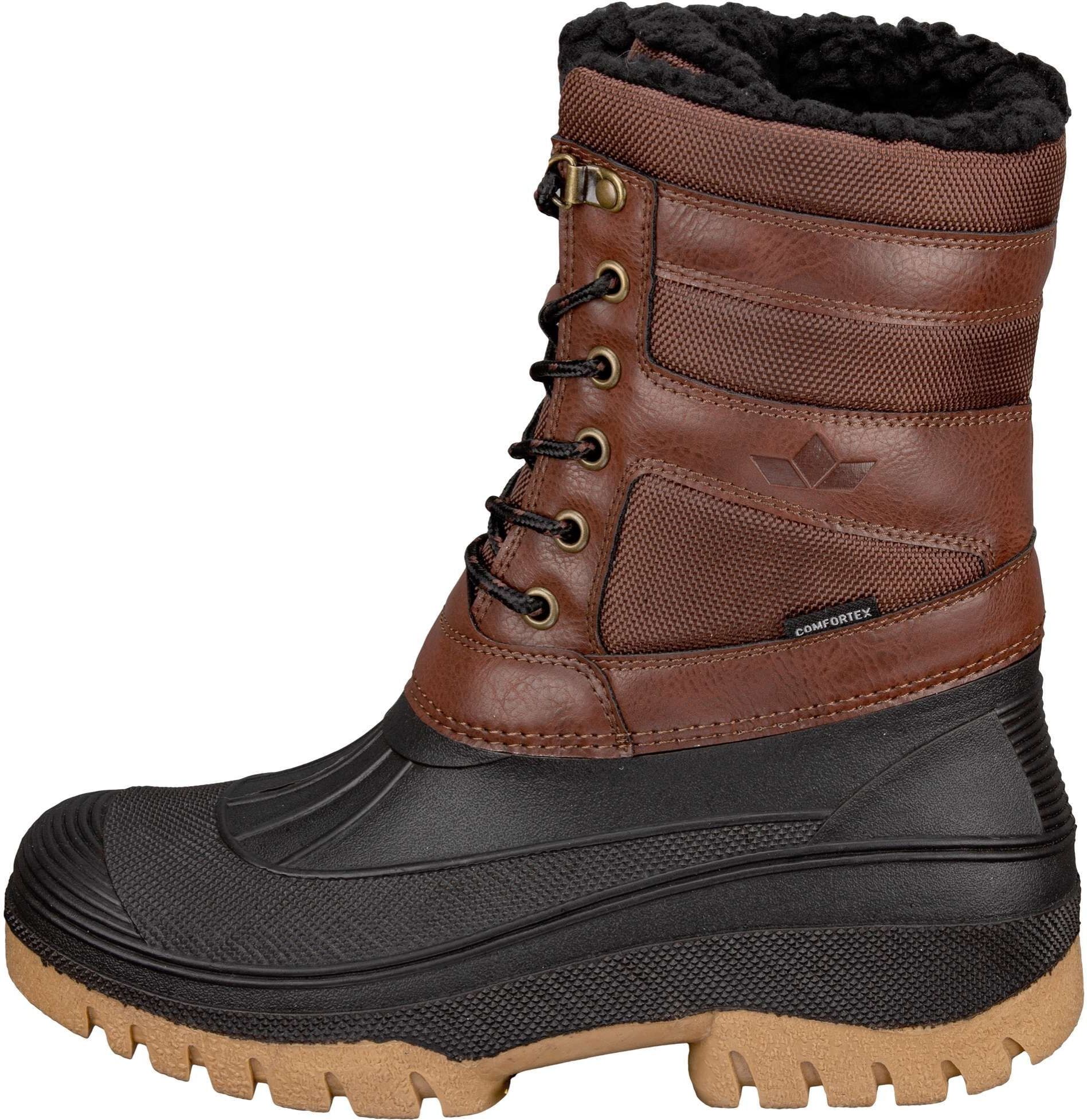 Winterstiefel LICO "Winterstiefel Fenna", Herren, Gr. 42, braun, Synthetik, Schuhe Winterstiefel braun 42