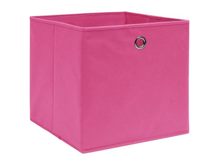 vidaXL Boîtes de rangement 10 pcs. Rose 32x32x32 cm Tissu