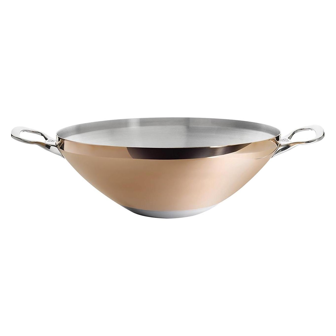 de Buyer Prima Matera (Wok Pfanne, Edelstahl, Kupfer, 32 x 12 cm) (6247.32)