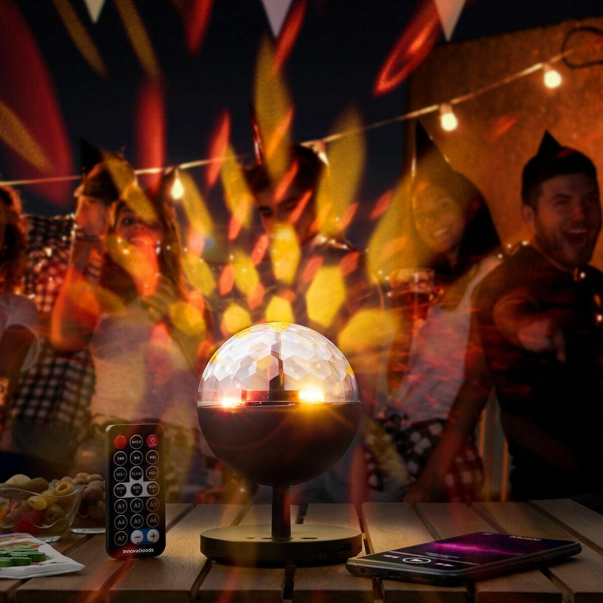 Istarlyt Oplaadbare LED-projector met speaker van InnovaGoods