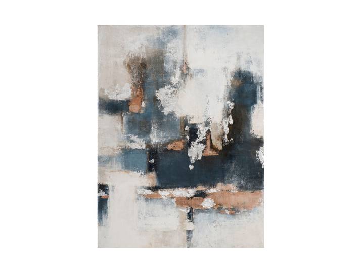 Handgemaltes Bild „abstrakte Magie“ 90 x 120 cm Blau, Beige Crea Collection