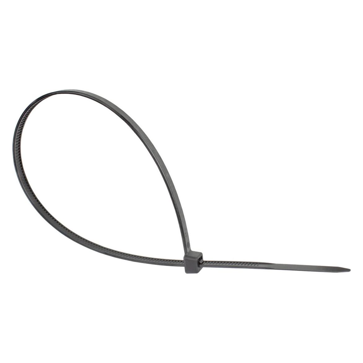 Good Connections Kabelbinder 300 mm x 4,8 mm, schwarz, UL, UV-resistent, -40 °C bis +85 °C, 100 Stück, Good Connectio (300 mm, 100 Stk.) (KAB-30S48)