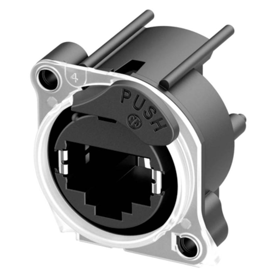 Neutrik etherCON HALO Einbaubuchse NE8FAH-LR-DAE Buchse, Einbau Schwarz 1 St (NE8FAH-LR-DAE)