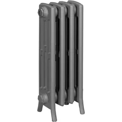 ASW Gussradiator Stockholm RAL 7022, 4 Glieder, Höhe 658 mm, Breite 500 mm, Tiefe 144 mm