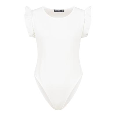 Body CLOUD 5IVE "CLOUD 5IVE Body", Damen, Gr. M, US-Größen, weiß, 95% Baumwolle, 5% Elasthan, Bodys Body