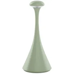 SIGOR LED-Akku-Tischleuchte NUDROP MINI, IP54, 21cm, 1.8W 2200/2700K (FlexMood) 133lm, Easy-Connect, dimmbar, salbeigrün SIG-4541501