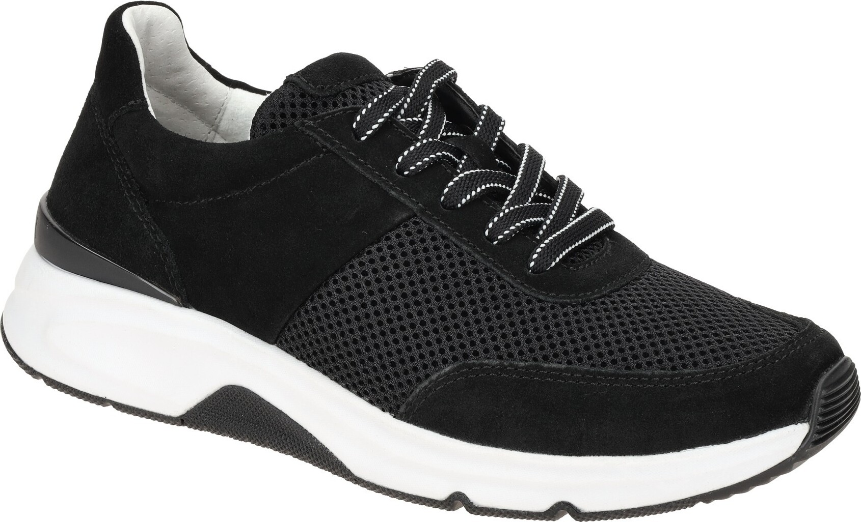 Gabor ROLLINGSOFT Damenschuhe - sportliche Schnür- Halbschuhe schwarz NEU