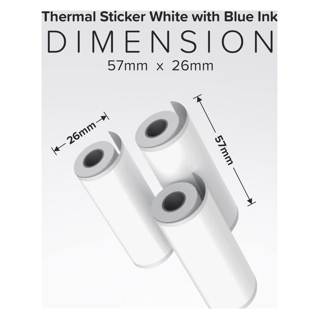 myFirst rmyFirst Thermal Sticker White with Blue Ink (3 Sticker) (FC5706-WE03)
