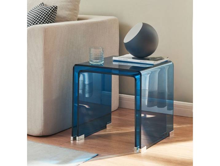 Ensemble de 2 tables gigognes Kariengem bleu