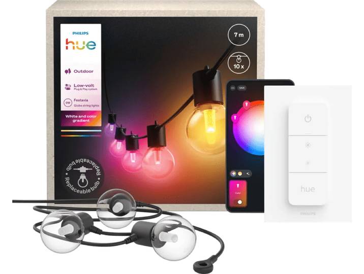 Philips Hue Festavia Globe Lichtsnoer - 7 meter + Dimmer