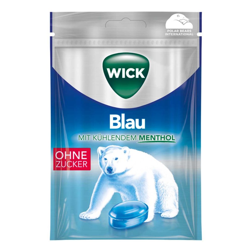 Dallmann's Pharma Candy GmbH Wick Blau Menthol Bonbons ohne Zucker Beutel 12595323