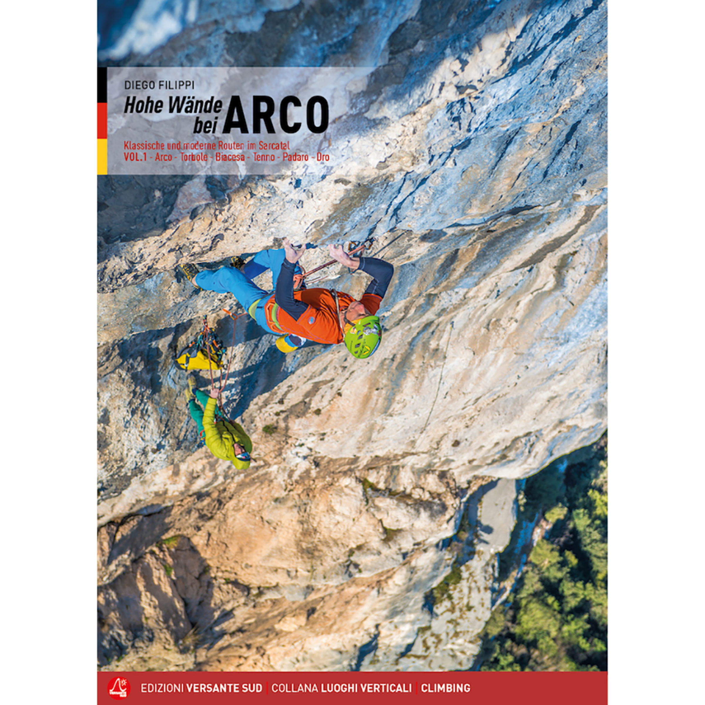 Versante Sud Hohe Wände bei Arco Kletterführer Band 1 Kletterführer grau
