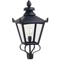 Elstead Lighting, Gartenbeleuchtung, Grampian Aussen-Stehleuchte E27 68cm Schwarz, Made in UK (E27, IP20)