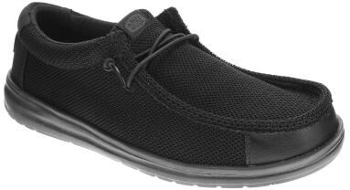 Hey Dude Wally Work CE - Mens 7 Black Oxford Shoes W