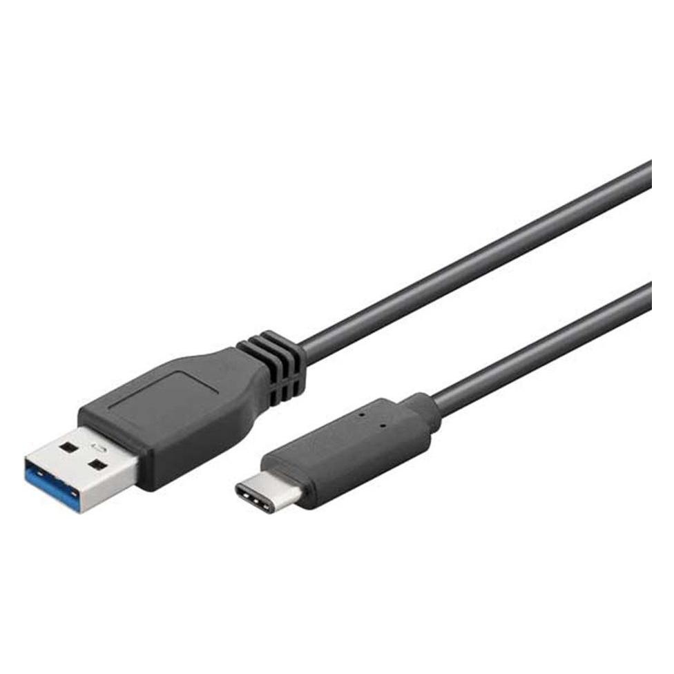 EDM USB A zu USB-C-Kabel 51247 Schwarz 1 m (1 m) (45264893)